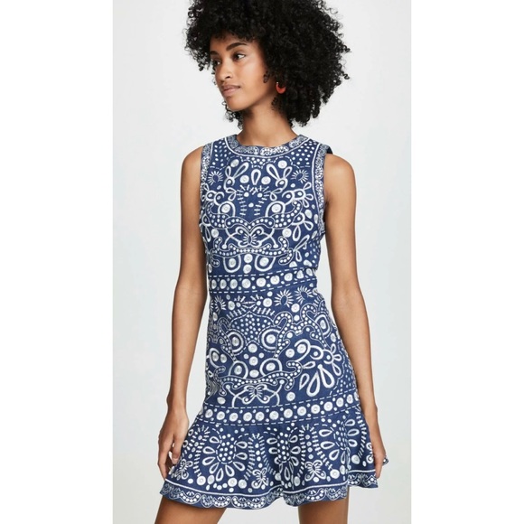 Alice + Olivia Dresses & Skirts - Alice + Olivia Rapunzel Denim Embroidered Dress